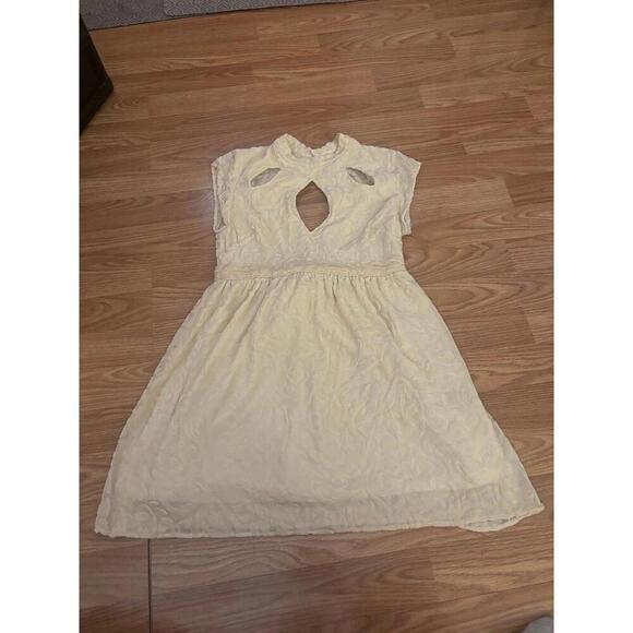 Free People X Lindsey Thornburg Cutout Velvet Dress Size 4 - Picture 2 of 9